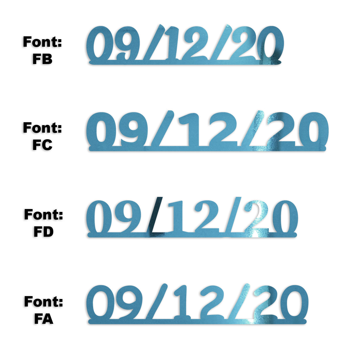 Custom-Fetti Date - 09/12/24 or 09/12/25  Blue Sky