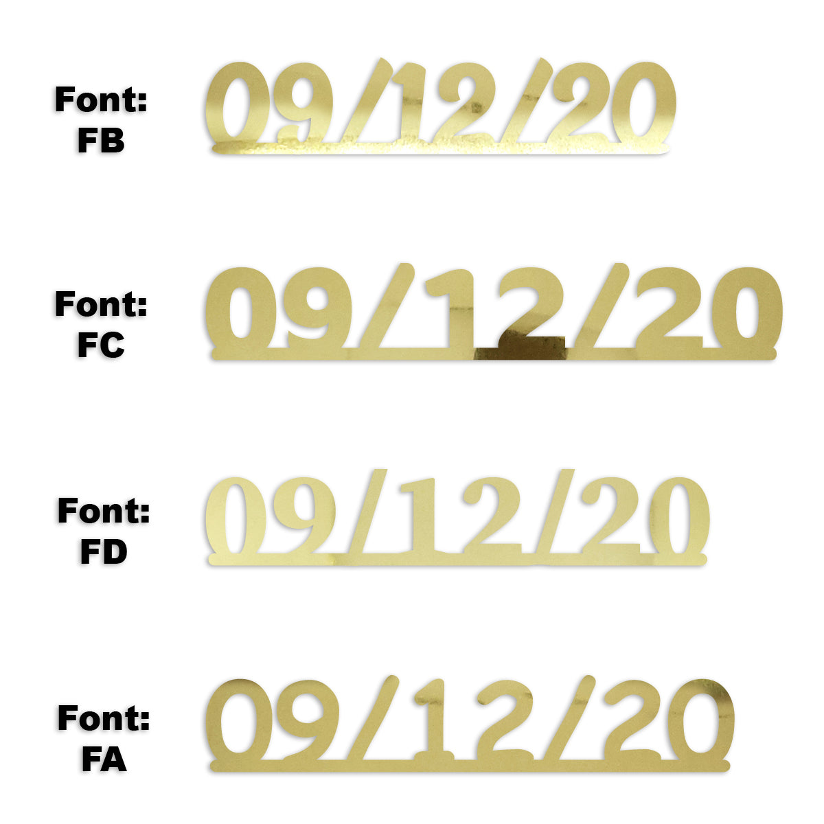 Custom-Fetti Date - 09/12/24 or 09/12/25  Gold