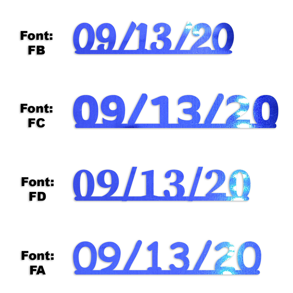 Custom-Fetti Date - 09/13/24 or 09/13/25  Blue Royal