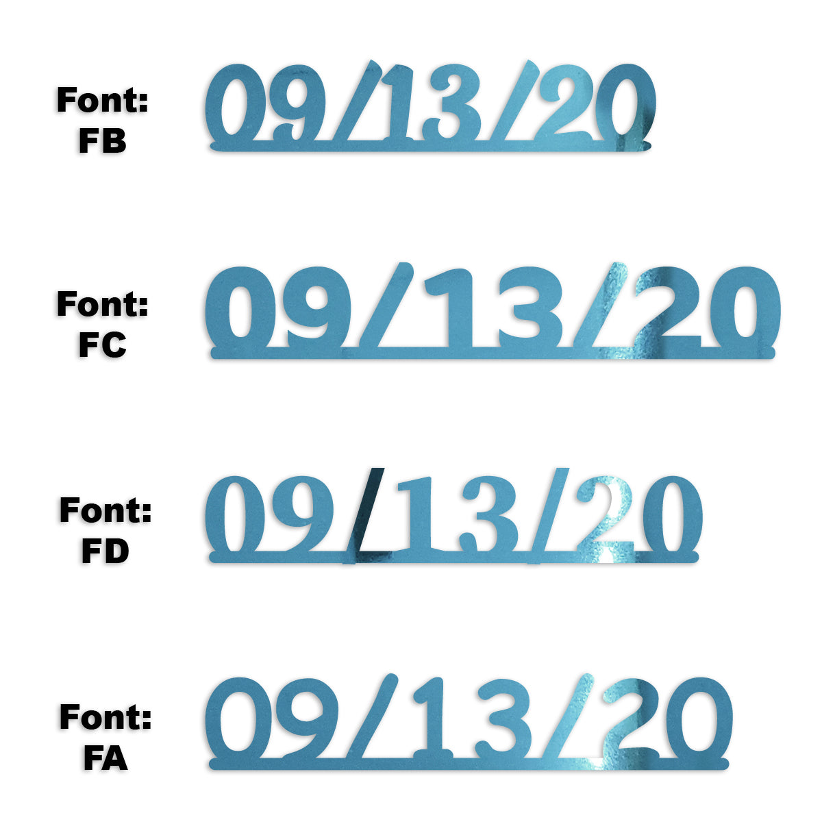 Custom-Fetti Date - 09/13/24 or 09/13/25  Blue Sky