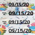 Custom-Fetti Date - 09/15/24 or 09/15/25  Black