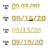 Custom-Fetti Date - 09/15/24 or 09/15/25  Gold
