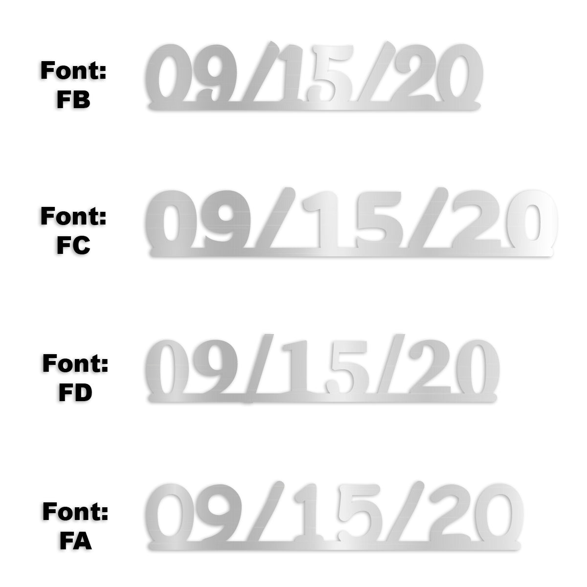 Custom-Fetti Date - 09/15/24 or 09/15/25  Silver