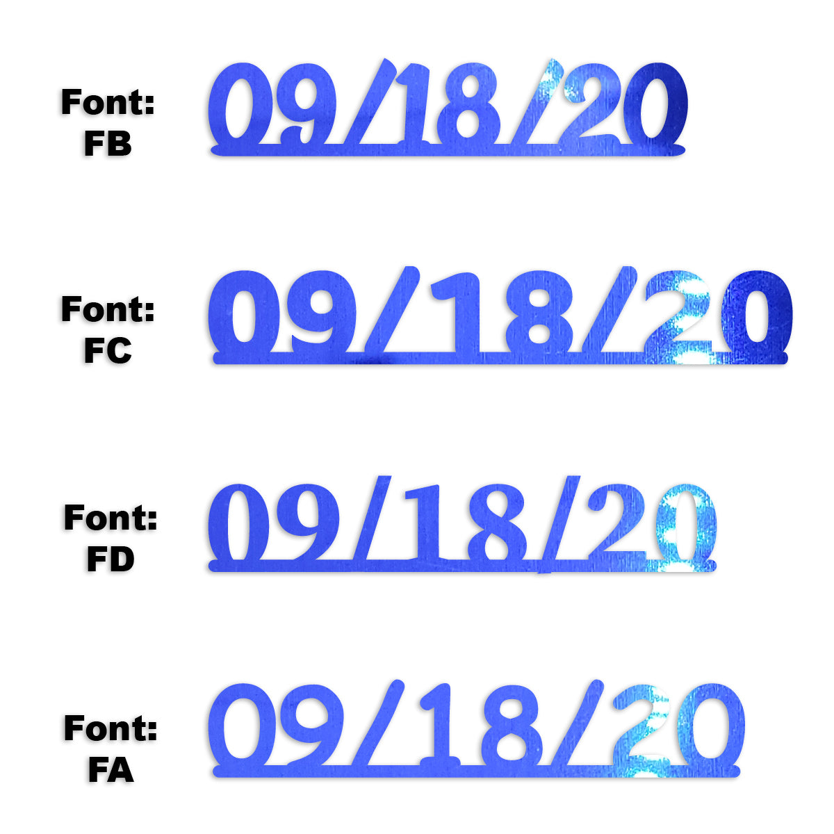 Custom-Fetti Date - 09/18/24 or 09/18/25  Blue Royal