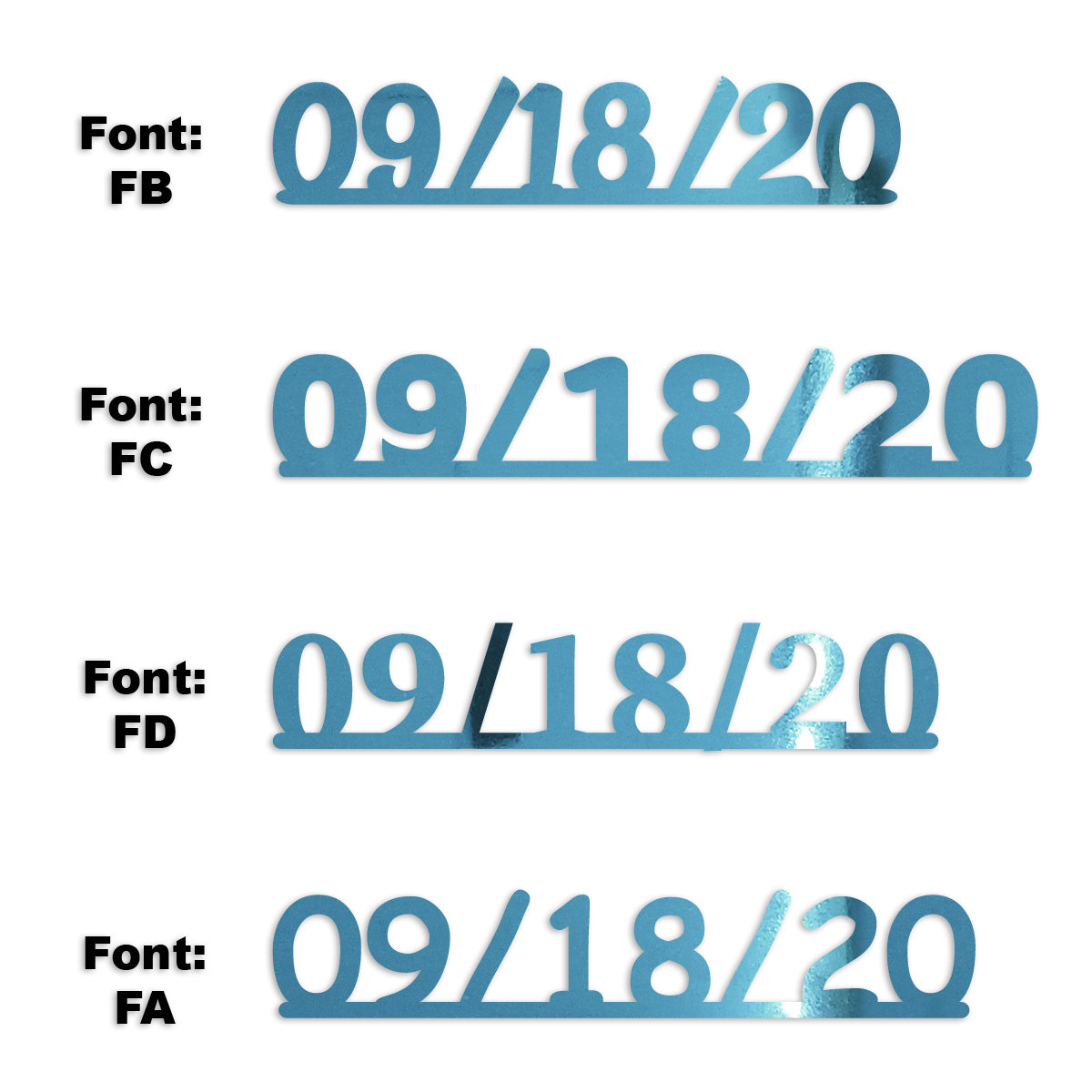 Custom-Fetti Date - 09/18/24 or 09/18/25  Blue Sky