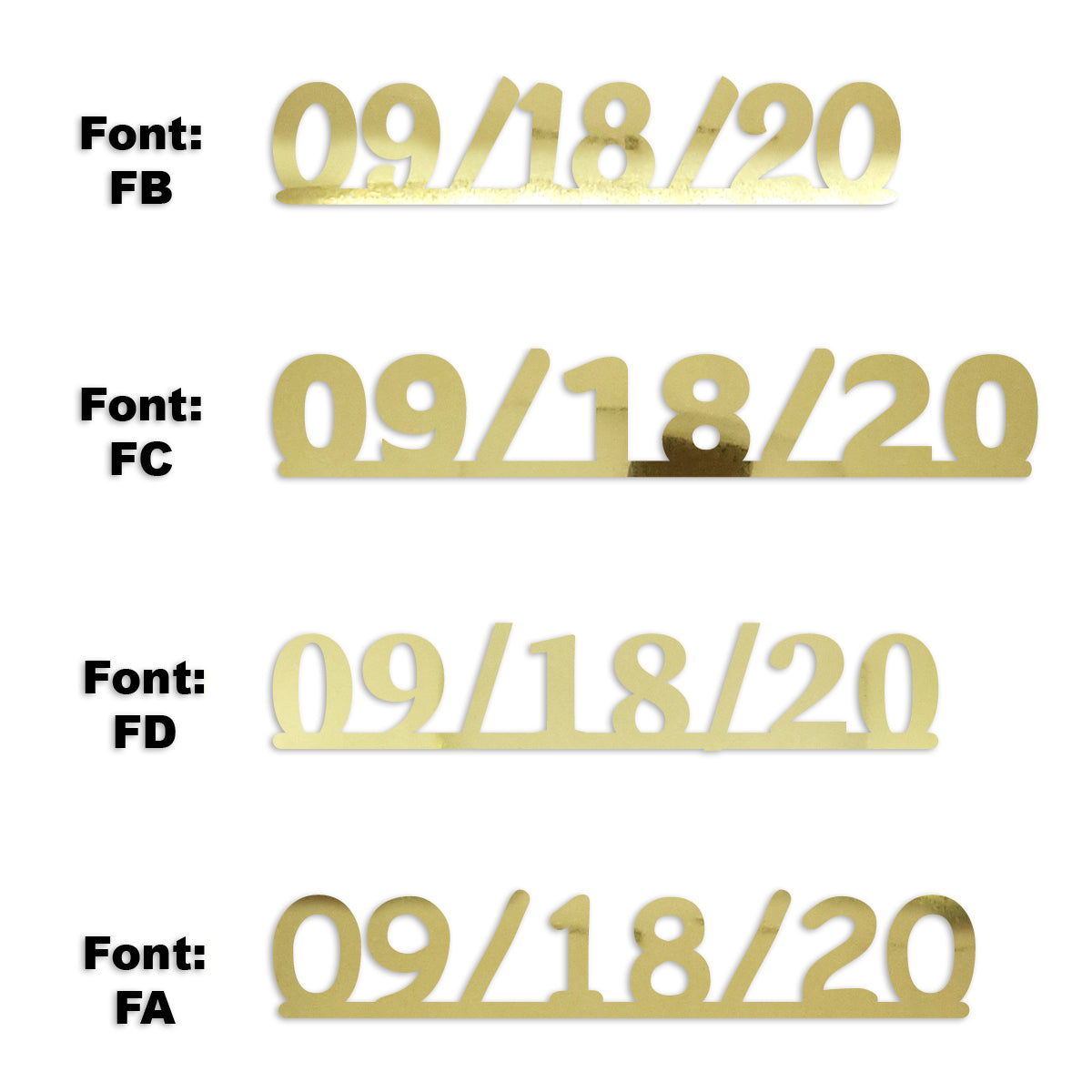 Custom-Fetti Date - 09/18/24 or 09/18/25  Gold