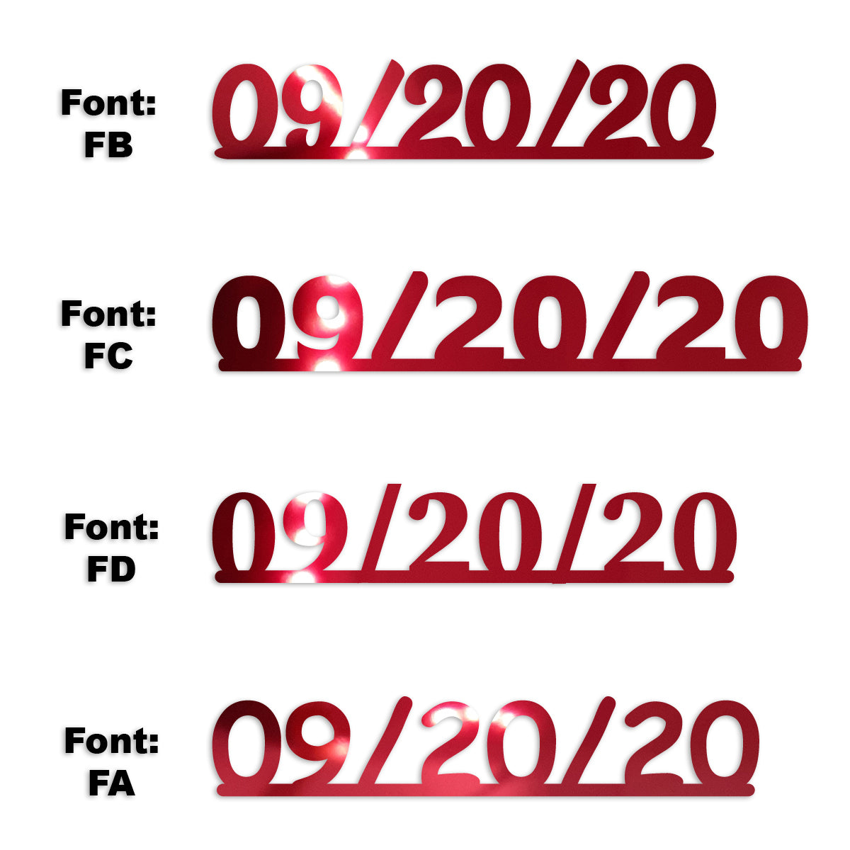 Custom-Fetti Date - 09/20/24 or 09/20/25  Red