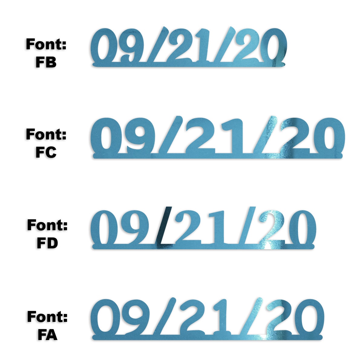 Custom-Fetti Date - 09/21/24 or 09/21/25  Blue Sky