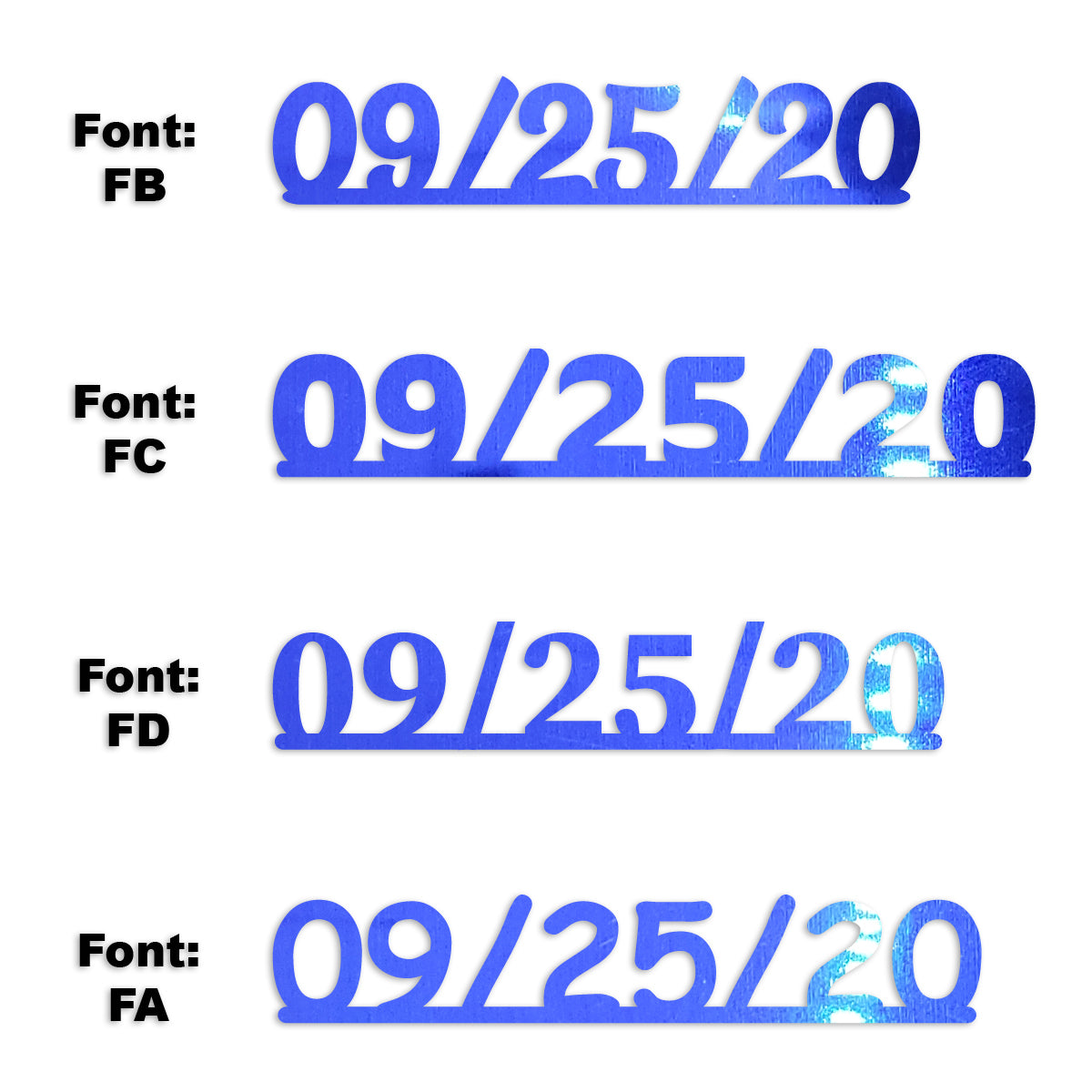 Custom-Fetti Date - 09/25/24 or 09/25/25  Blue Royal