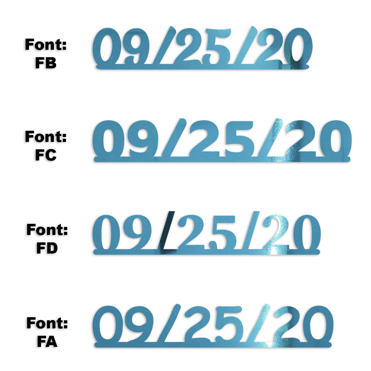 Custom-Fetti Date - 09/25/24 or 09/25/25  Blue Sky