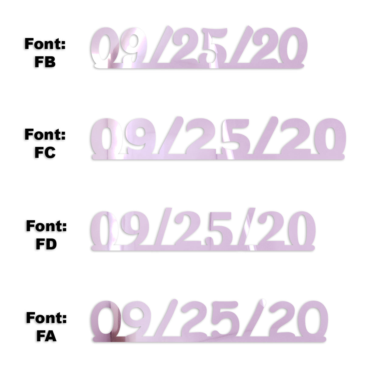 Custom-Fetti Date - 09/25/24 or 09/25/25  Pink