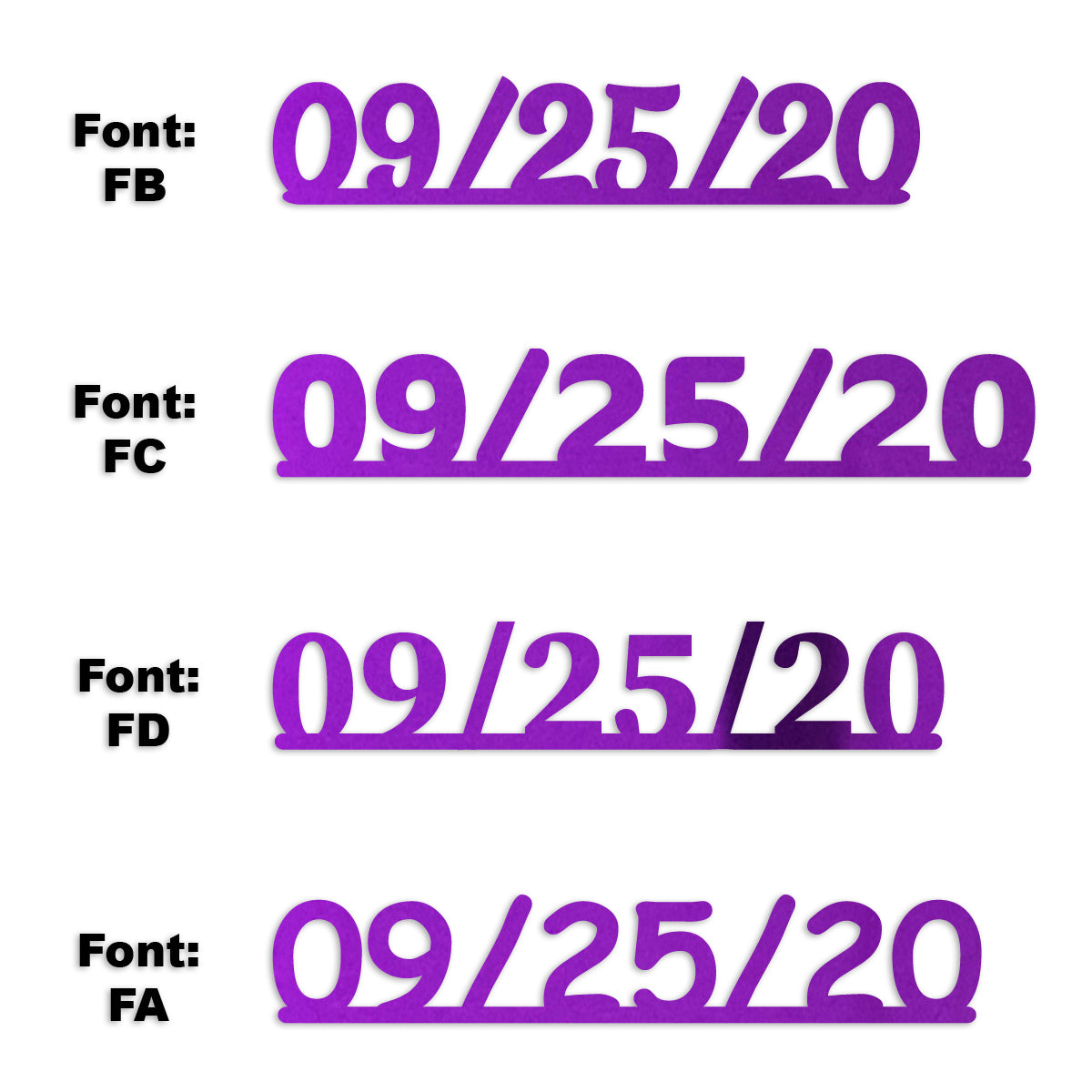 Custom-Fetti Date - 09/25/24 or 09/25/25  Purple