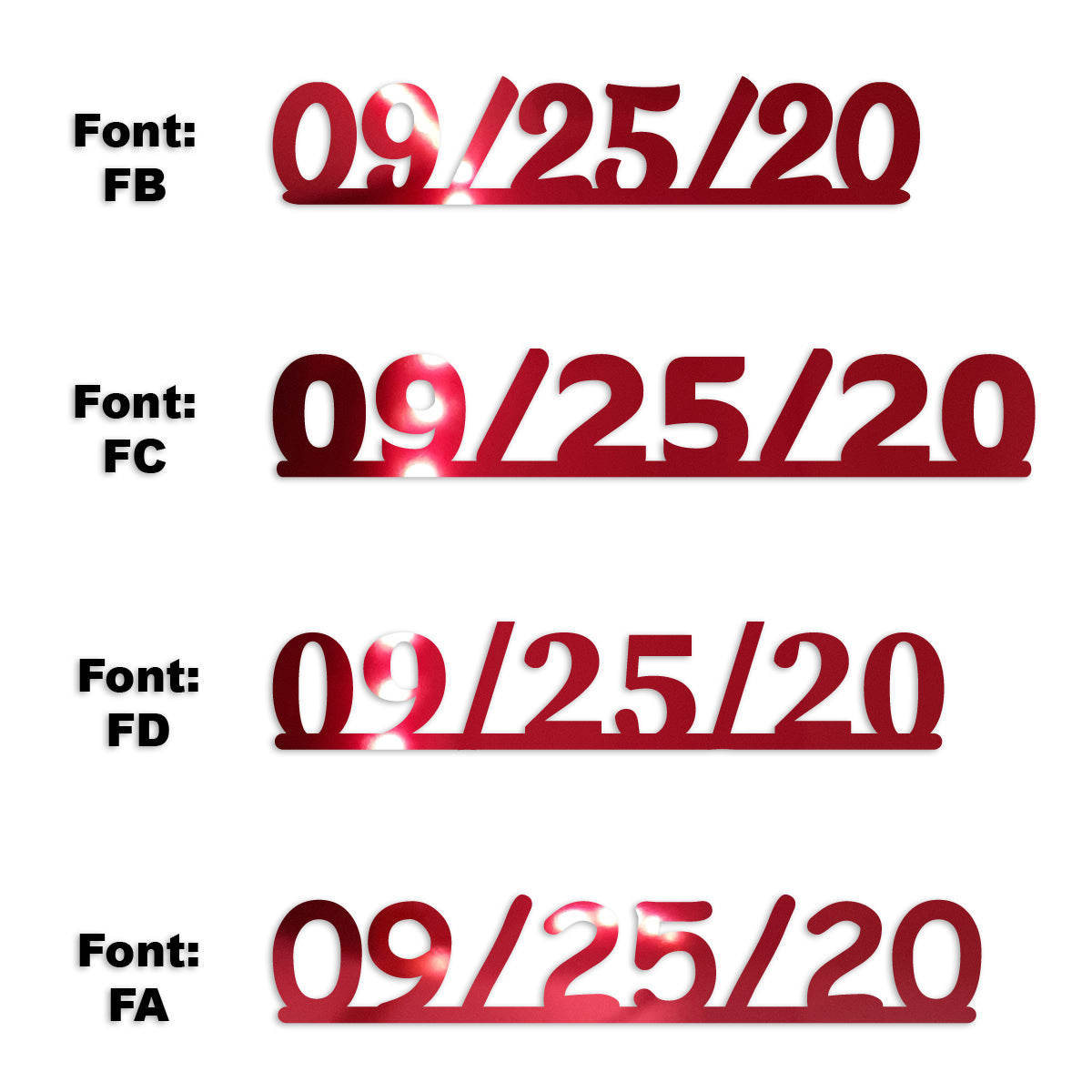 Custom-Fetti Date - 09/25/24 or 09/25/25  Red