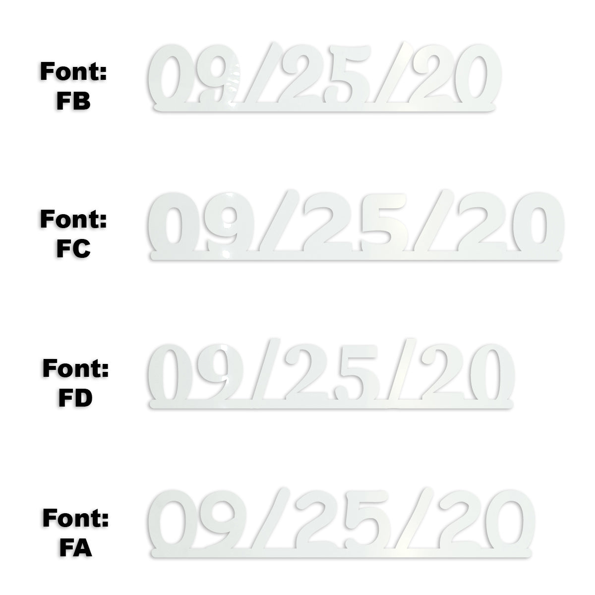 Custom-Fetti Date - 09/25/24 or 09/25/25  White