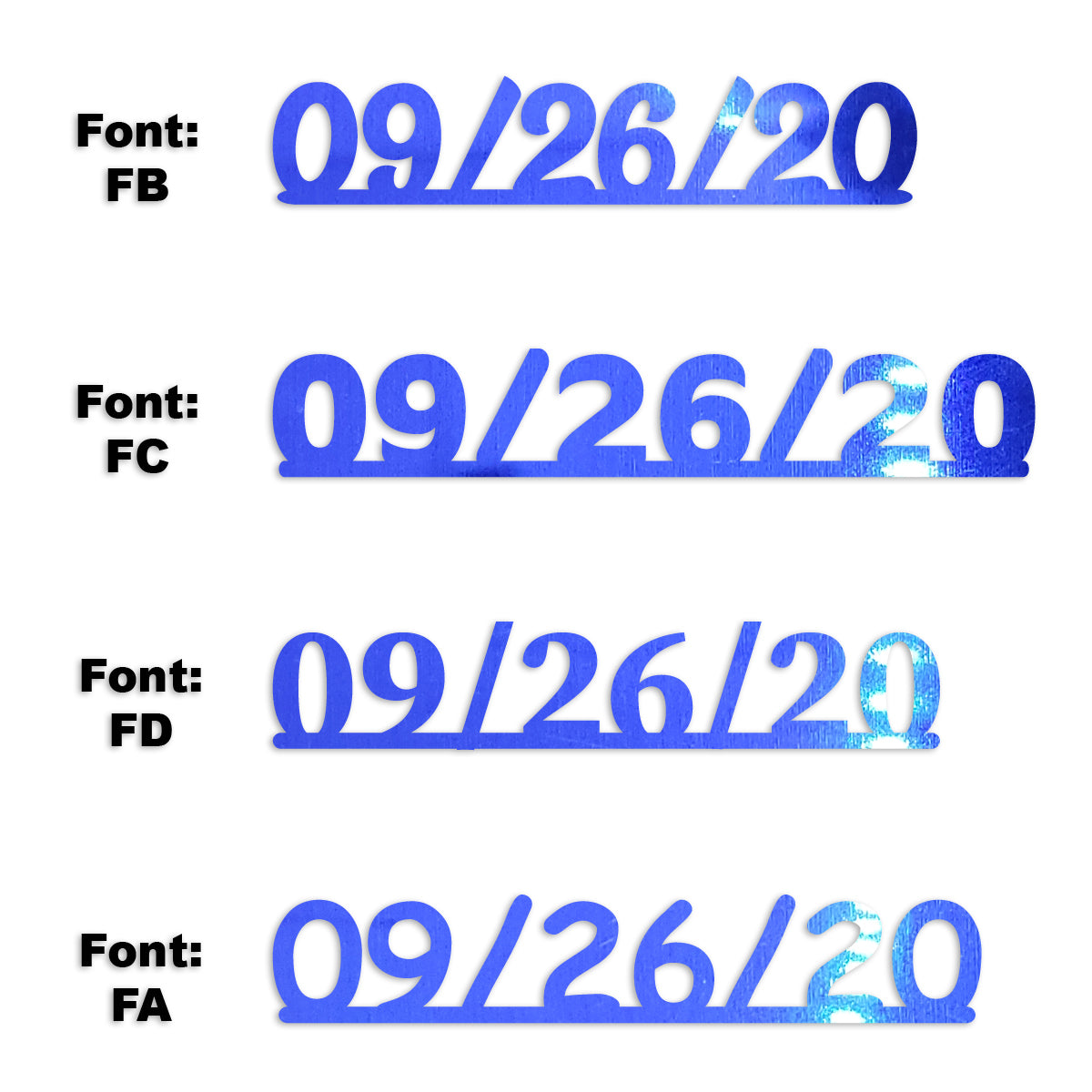 Custom-Fetti Date - 09/26/24 or 09/26/25  Blue Royal