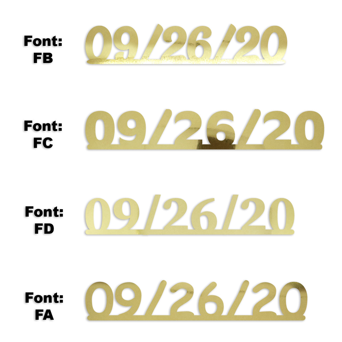 Custom-Fetti Date - 09/26/24 or 09/26/25  Gold