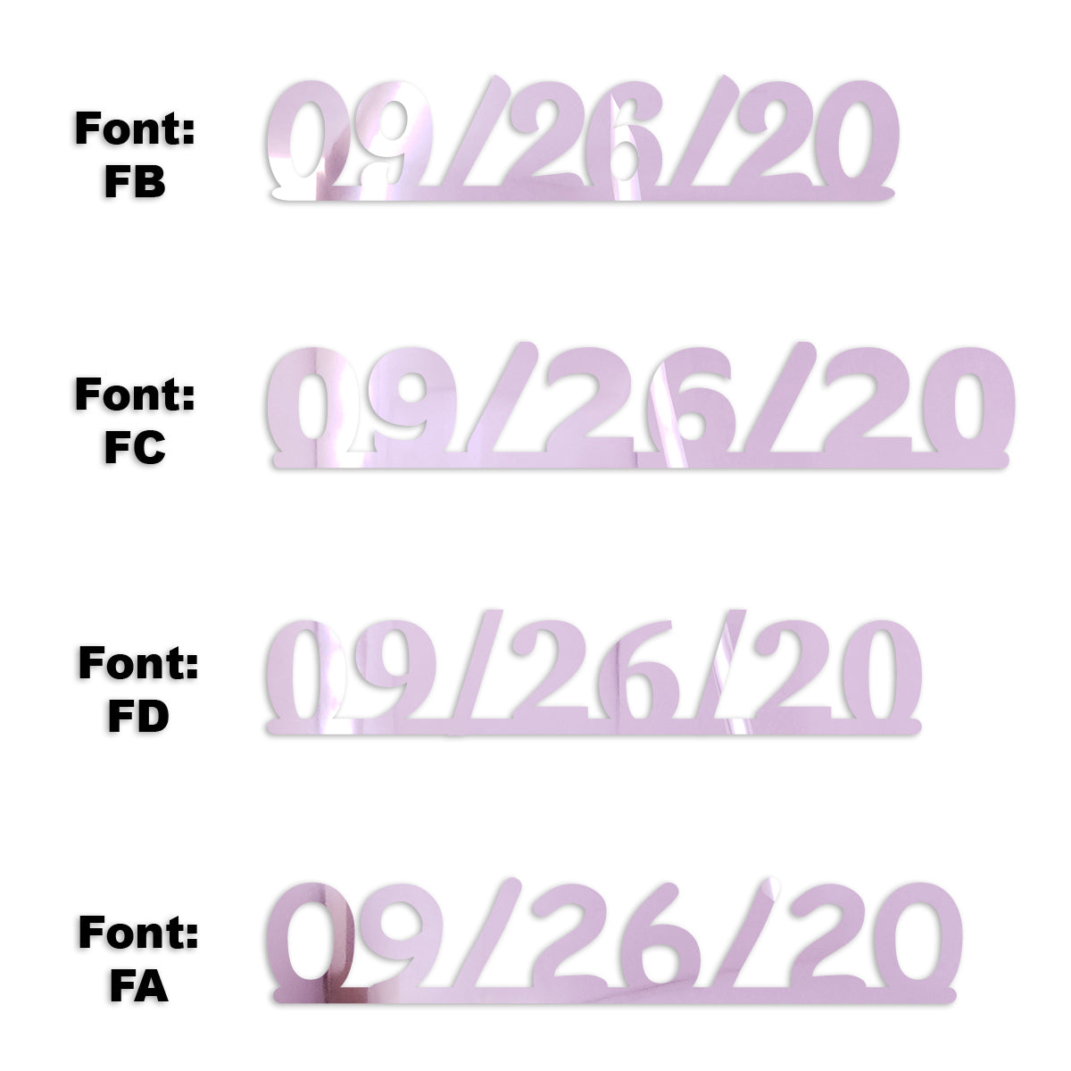 Custom-Fetti Date - 09/26/24 or 09/26/25  Pink
