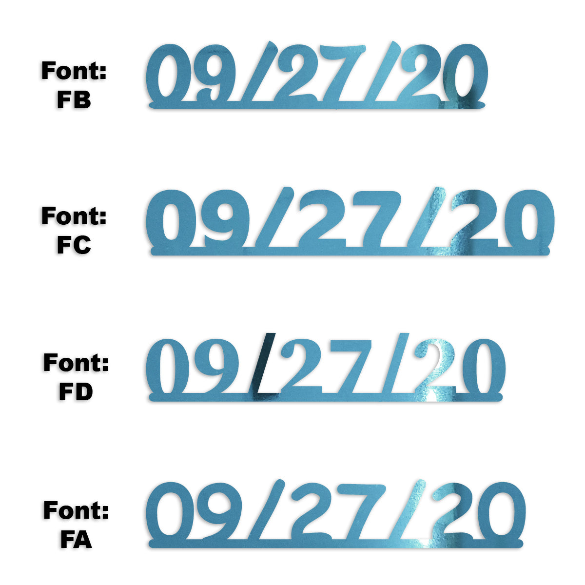 Custom-Fetti Date - 09/27/24 or 09/27/25  Blue Sky