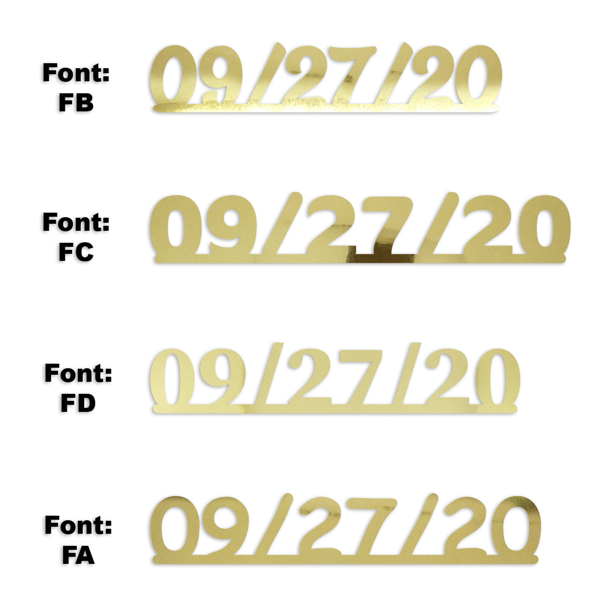 Custom-Fetti Date - 09/27/24 or 09/27/25  Gold