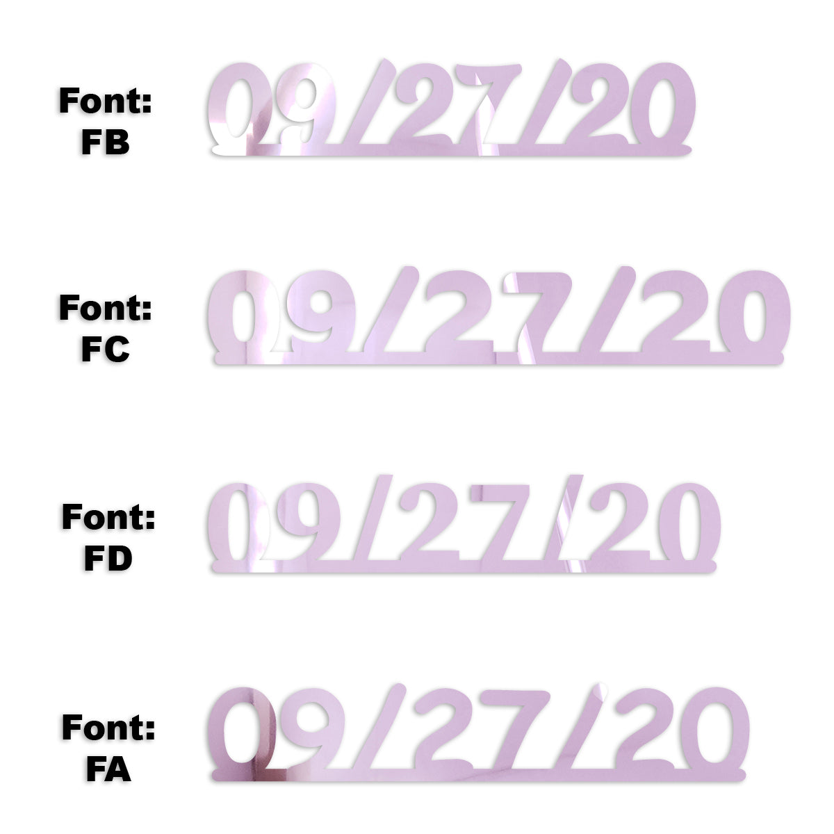 Custom-Fetti Date - 09/27/24 or 09/27/25  Pink