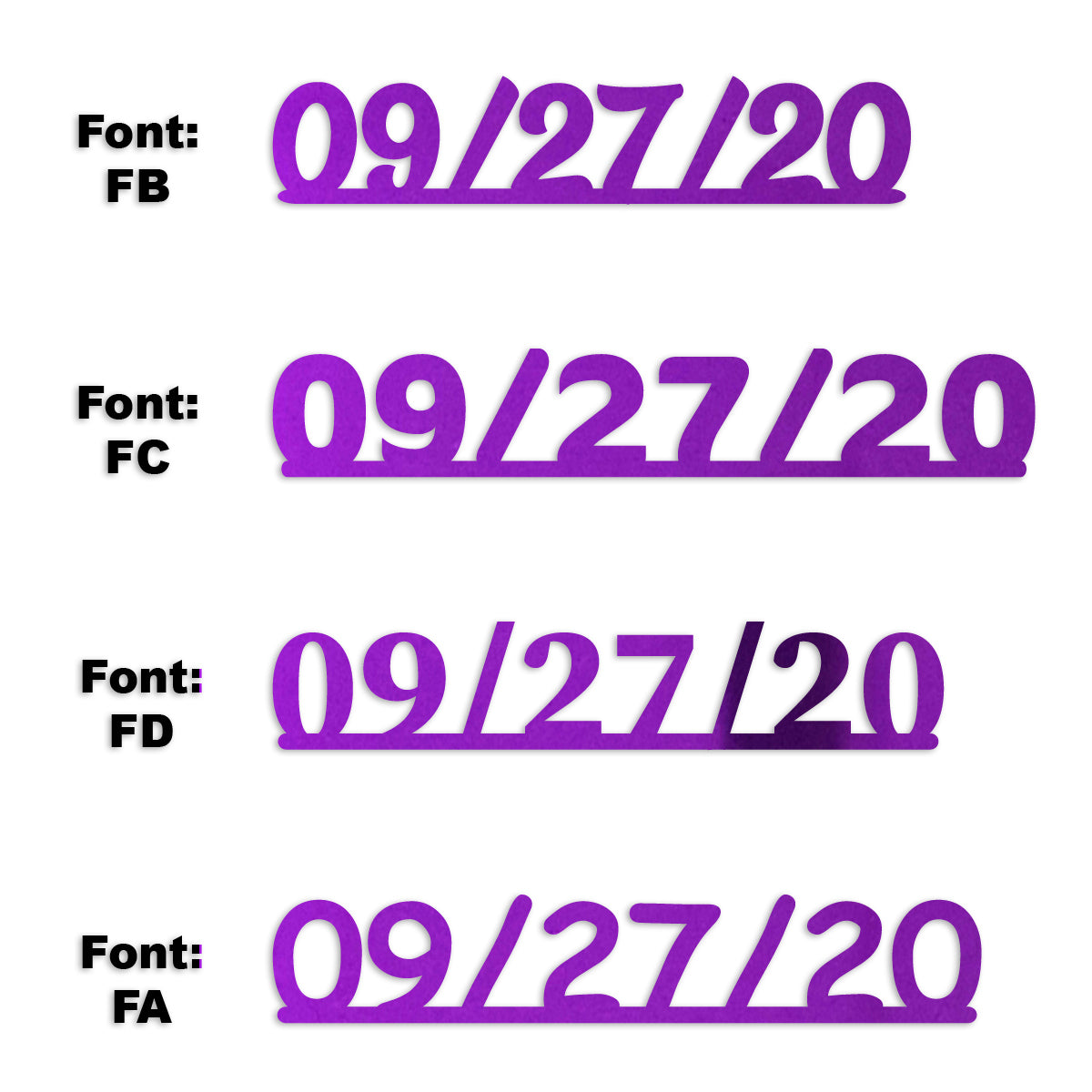 Custom-Fetti Date - 09/27/24 or 09/27/25  Purple