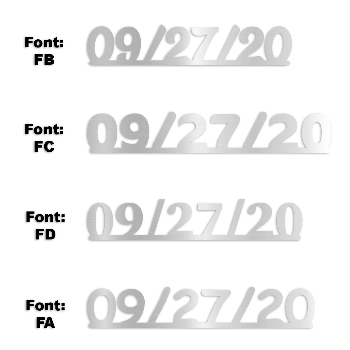 Custom-Fetti Date - 09/27/24 or 09/27/25  Silver