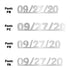 Custom-Fetti Date - 09/27/24 or 09/27/25  Silver