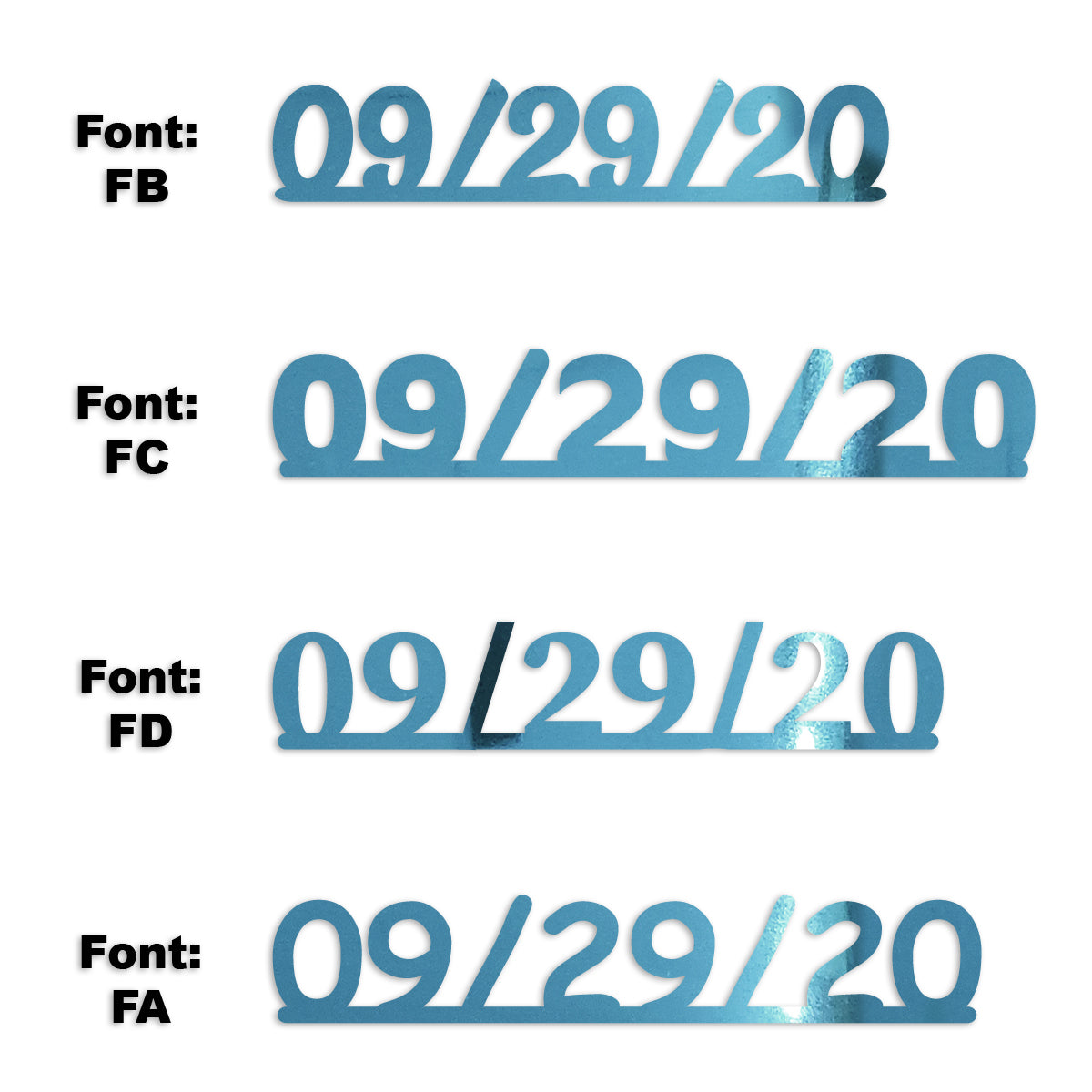 Custom-Fetti Date - 09/29/24 or 09/29/25  Blue Sky