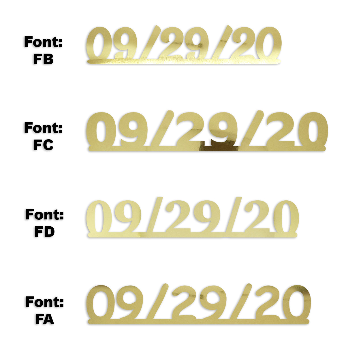 Custom-Fetti Date - 09/29/24 or 09/29/25  Gold