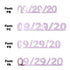 Custom-Fetti Date - 09/29/24 or 09/29/25  Pink