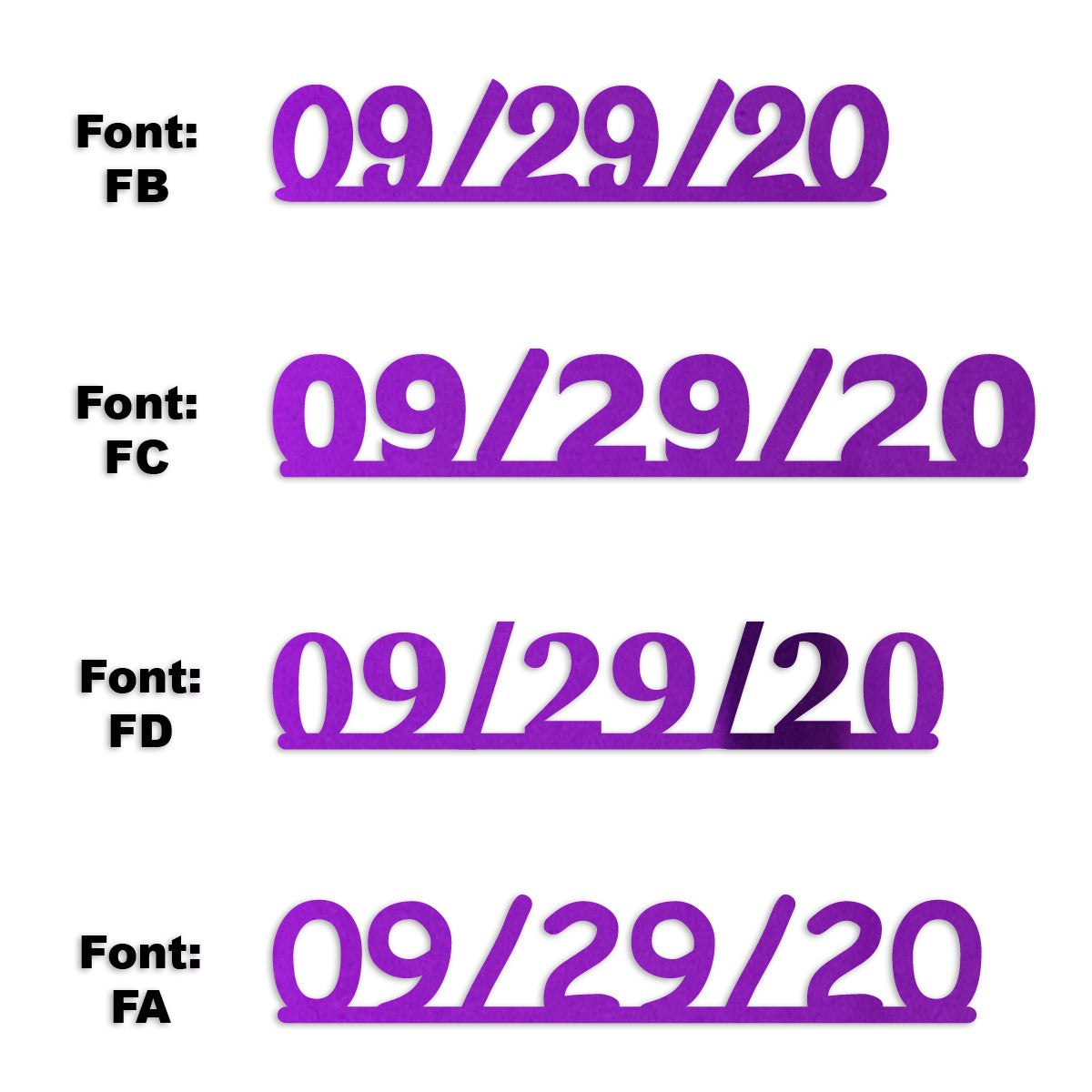 Custom-Fetti Date - 09/29/24 or 09/29/25  Purple