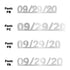 Custom-Fetti Date - 09/29/24 or 09/29/25  Silver