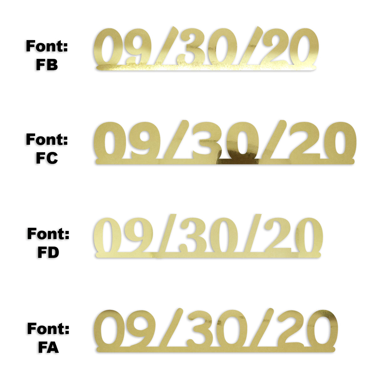 Custom-Fetti Date - 09/30/24 or 09/30/25  Gold