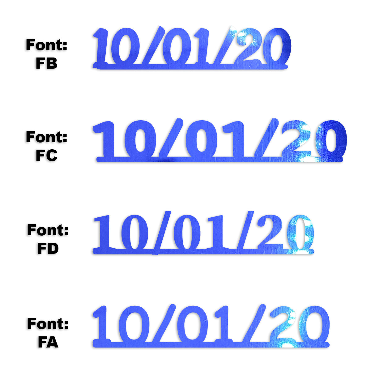 Custom-Fetti Date - 10/01/24 or 10/01/25  Blue Royal