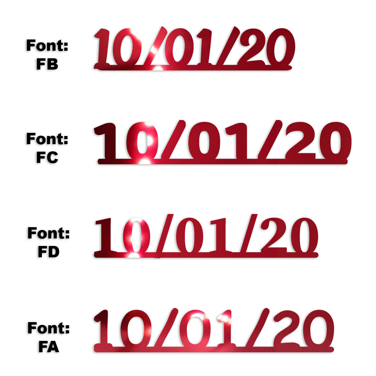 Custom-Fetti Date - 10/01/24 or 10/01/25  Red