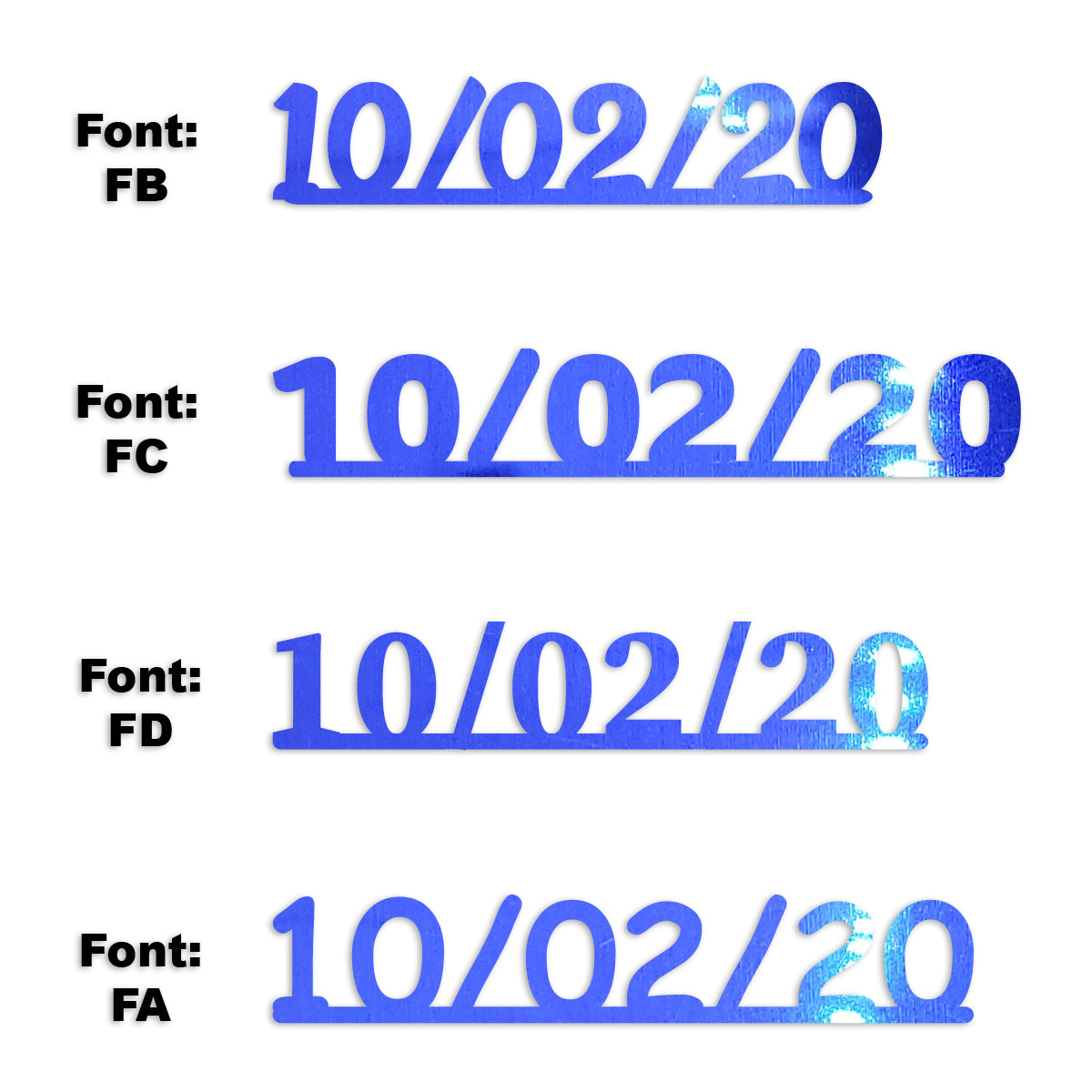 Custom-Fetti Date - 10/02/24 or 10/02/25  Blue Royal
