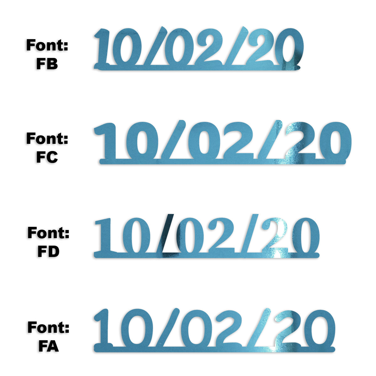 Custom-Fetti Date - 10/02/24 or 10/02/25  Blue Sky