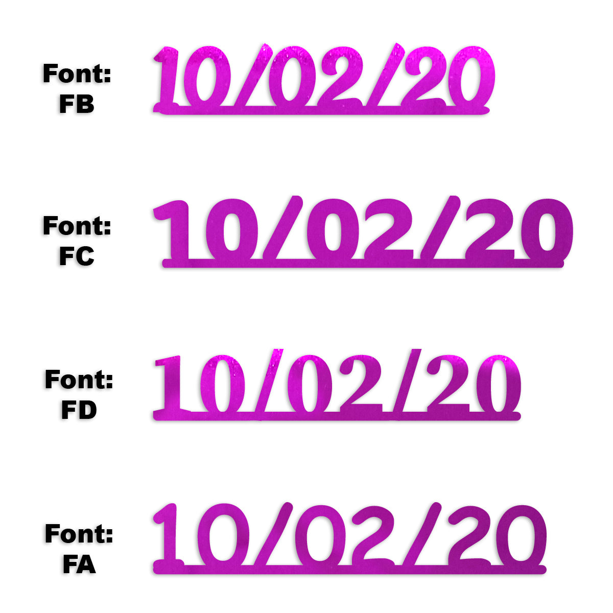 Custom-Fetti Date - 10/02/24 or 10/02/25  Fuchsia