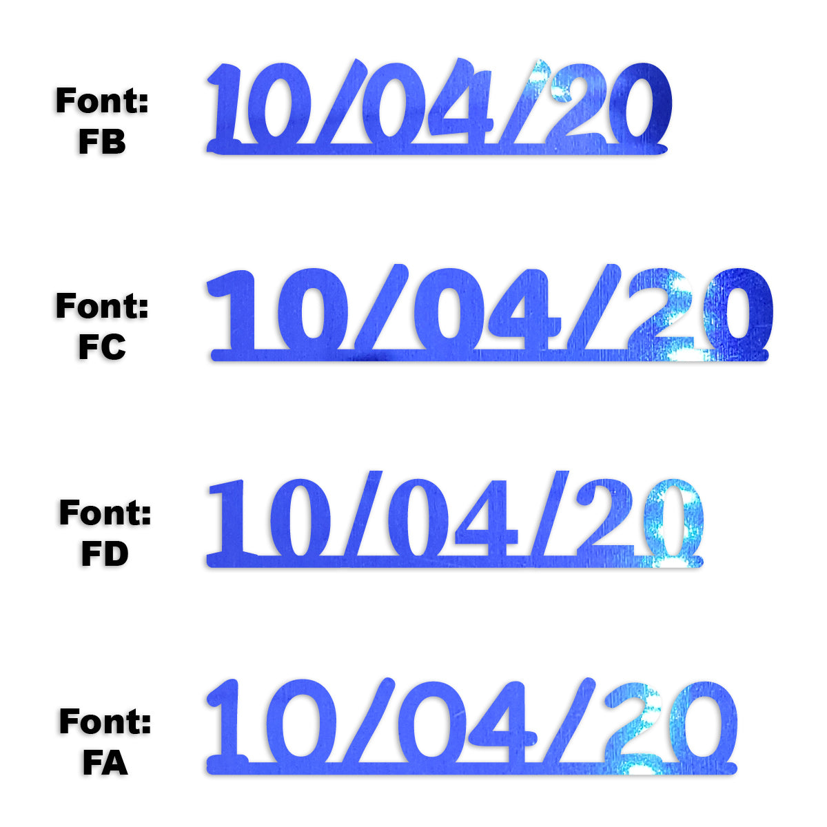 Custom-Fetti Date - 10/04/24 or 10/04/25  Blue Royal