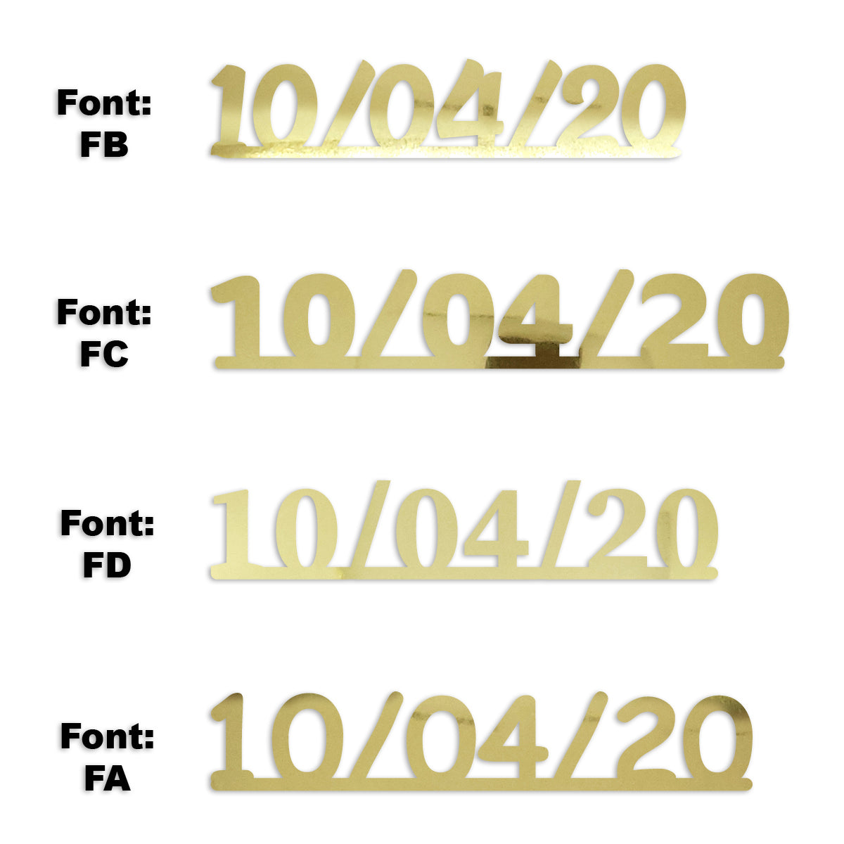 Custom-Fetti Date - 10/04/24 or 10/04/25  Gold