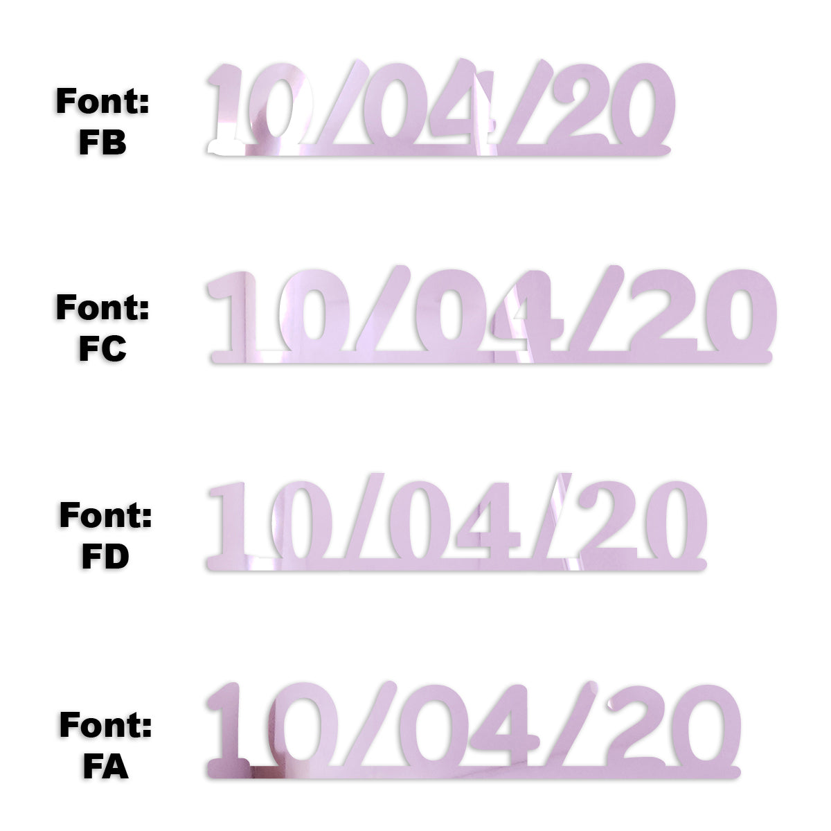 Custom-Fetti Date - 10/04/24 or 10/04/25  Pink
