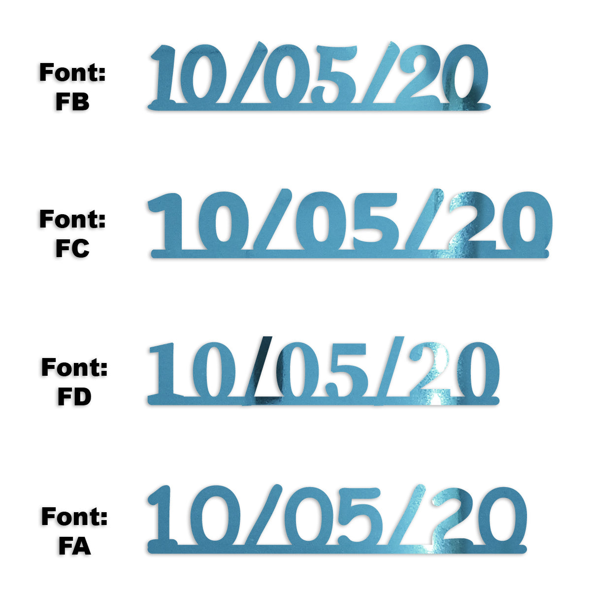 Custom-Fetti Date - 10/05/24 or 10/05/25  Blue Sky