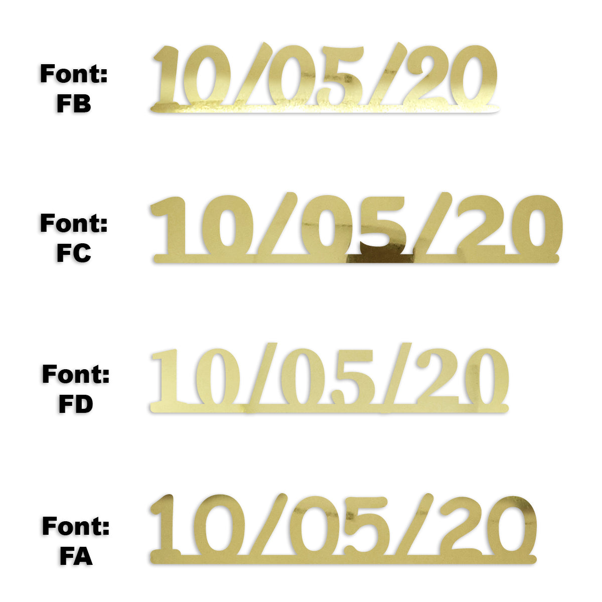 Custom-Fetti Date - 10/05/24 or 10/05/25  Gold