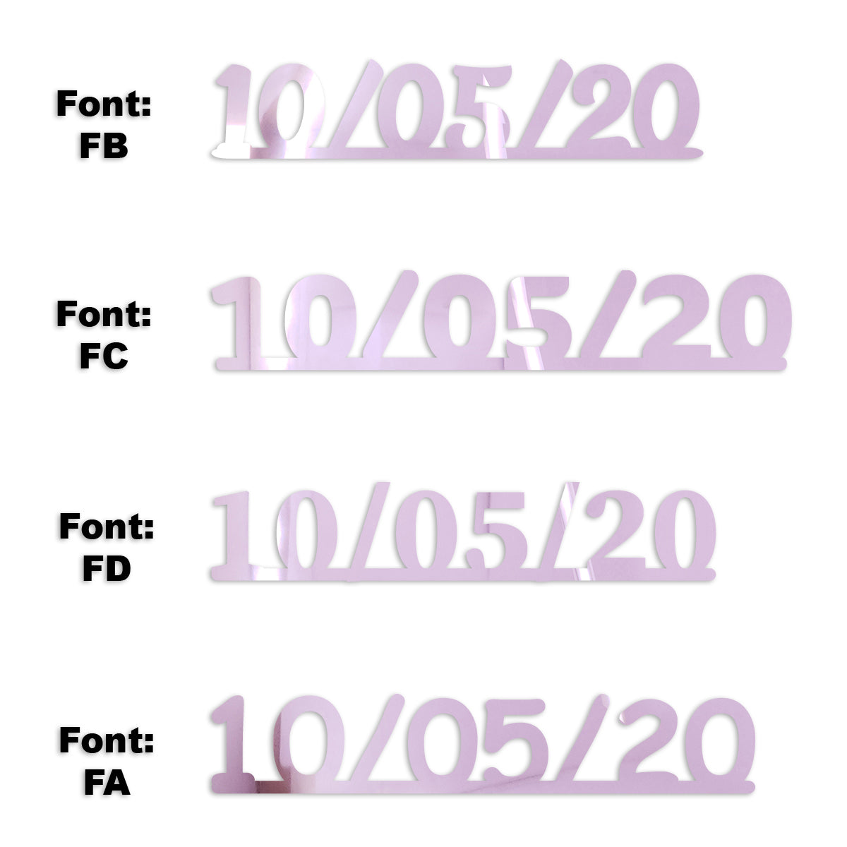 Custom-Fetti Date - 10/05/24 or 10/05/25  Pink