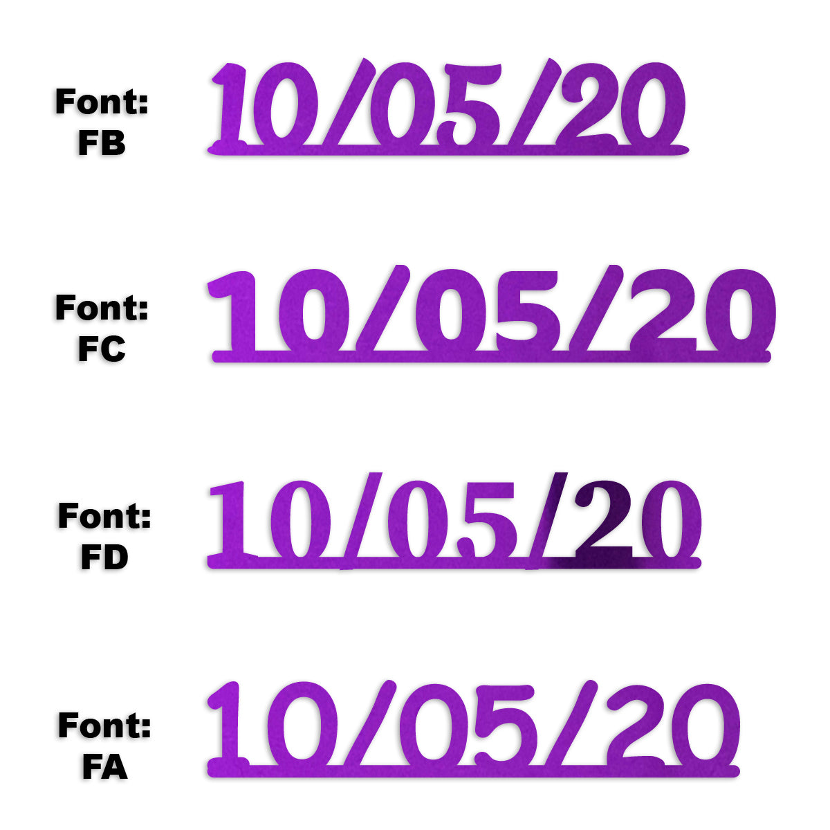 Custom-Fetti Date - 10/05/24 or 10/05/25  Purple