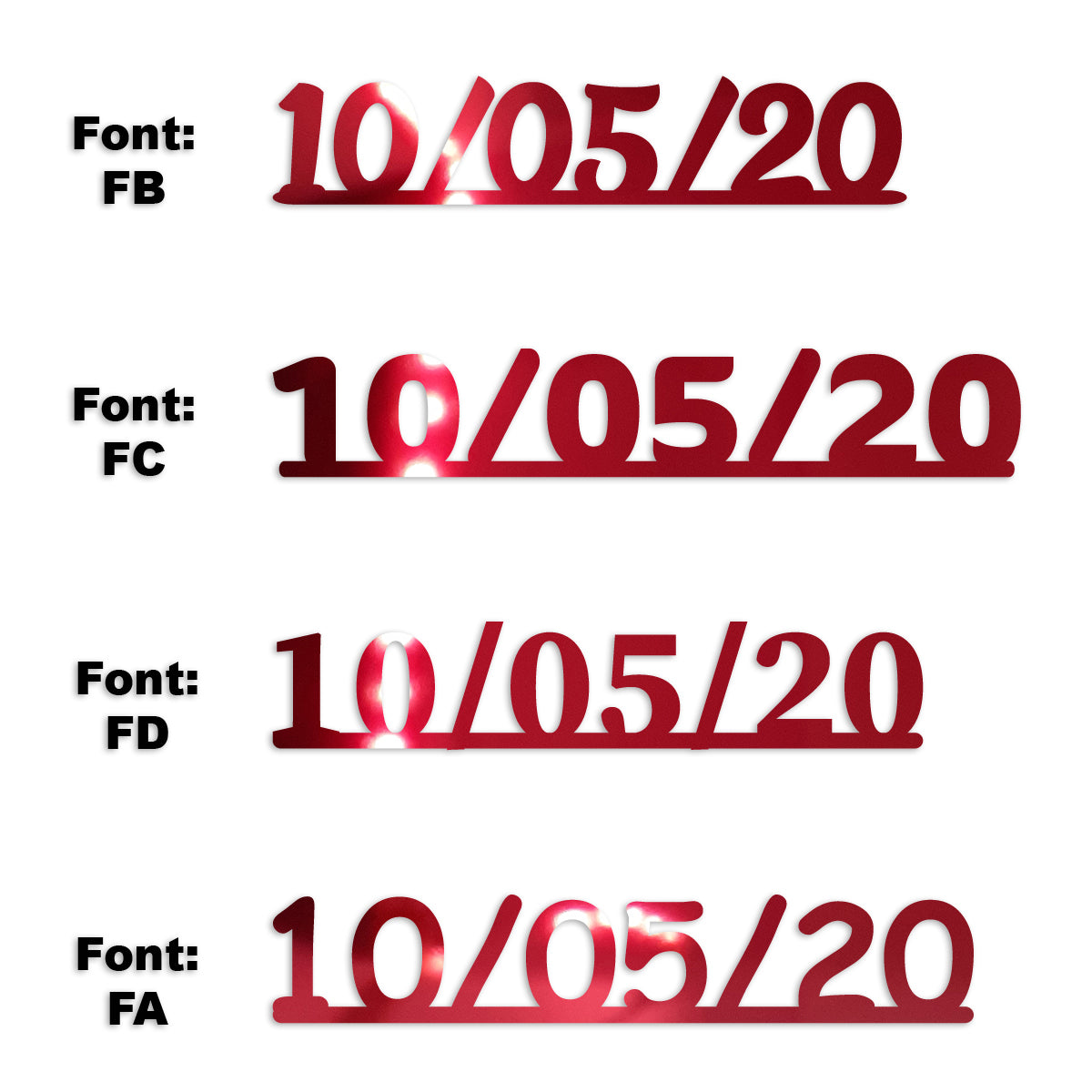 Custom-Fetti Date - 10/05/24 or 10/05/25  Red
