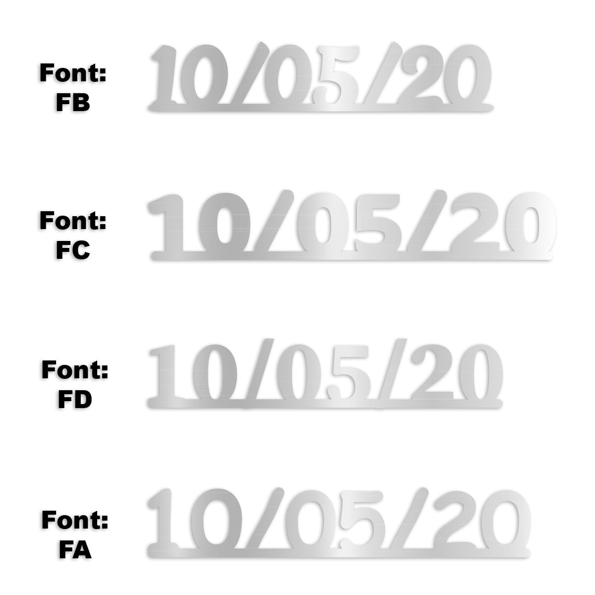 Custom-Fetti Date - 10/05/24 or 10/05/25  Silver