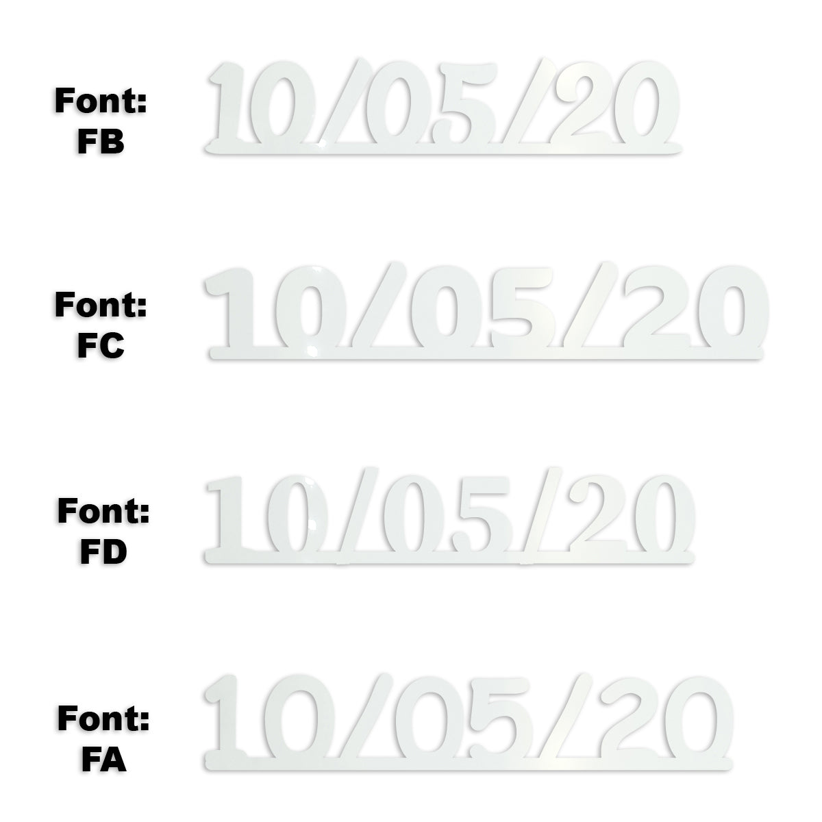 Custom-Fetti Date - 10/05/24 or 10/05/25  White