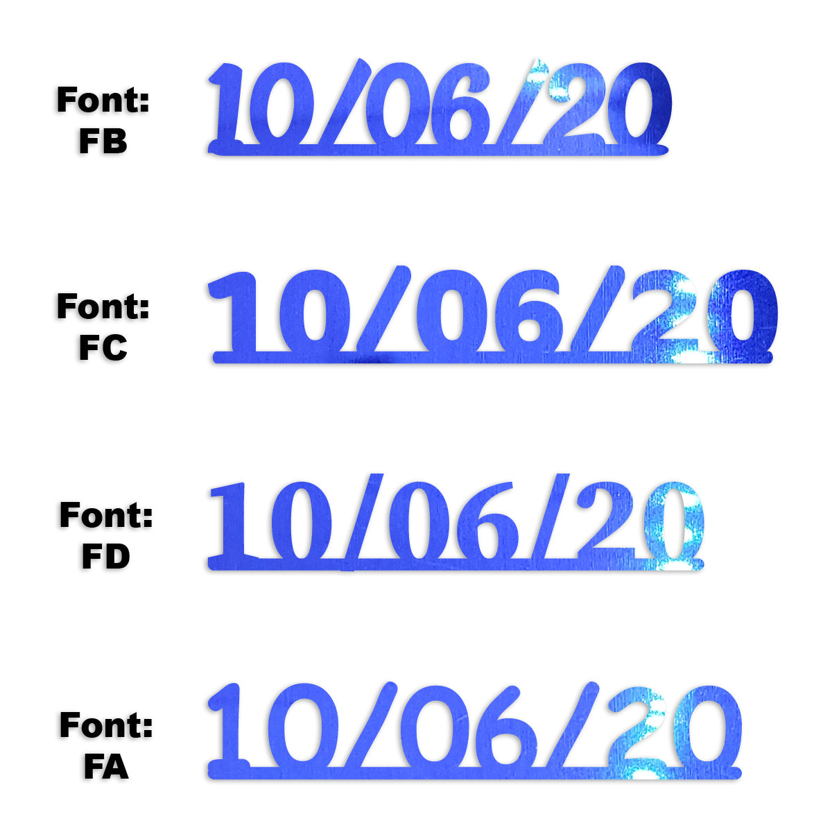 Custom-Fetti Date - 10/06/24 or 10/06/25  Blue Royal