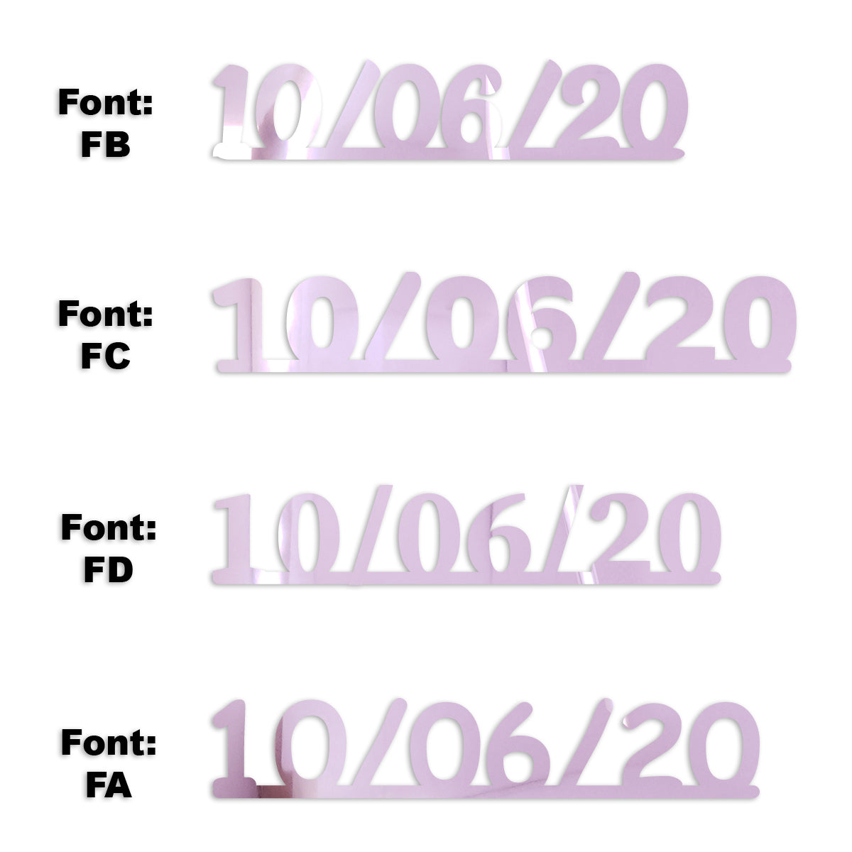 Custom-Fetti Date - 10/06/24 or 10/06/25  Pink